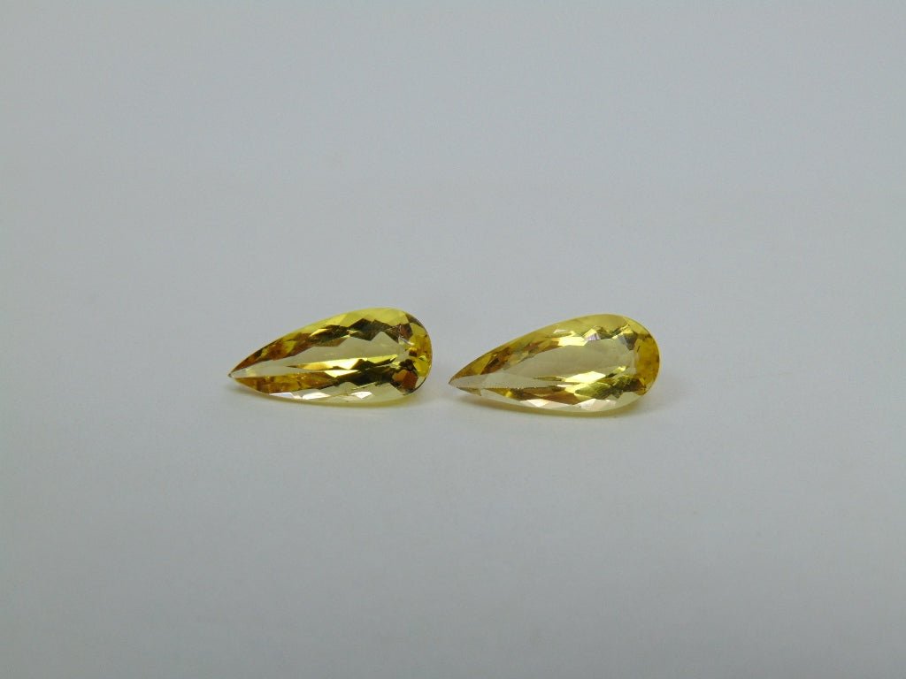 3.09ct Beryl Pair 12x9mm