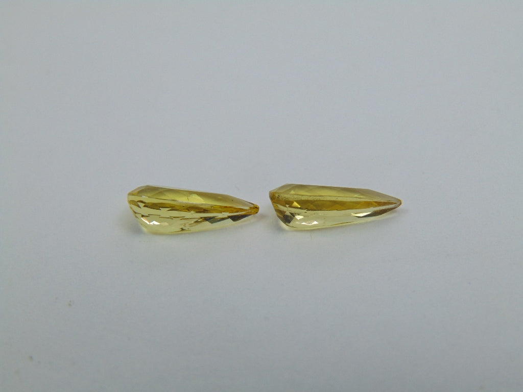 3.09ct Beryl Pair 12x9mm