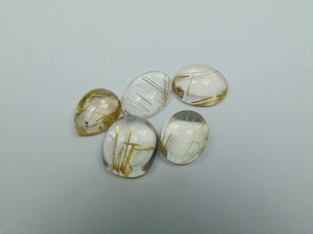 23.20ct Rutile Cabochon 11x5mm 13.5x11mm 13x9mm 13x10mm 11.5x9.5mm