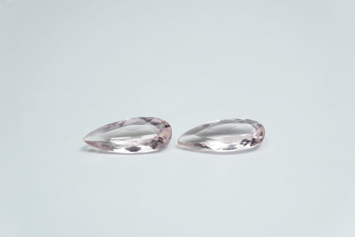 1.80ct Imperial topaz pair 10x4mm