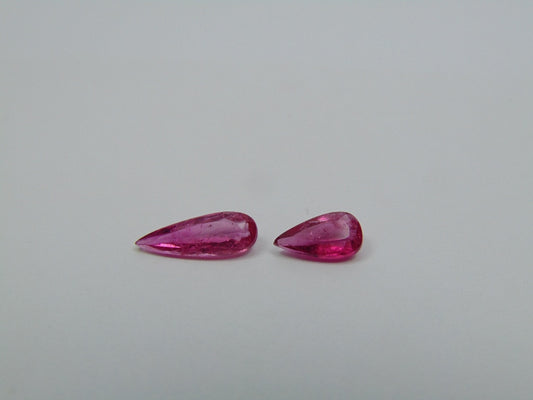 2.02ct Tourmalines Pink 12x4mm 9x4mm