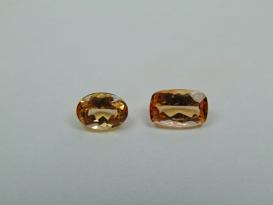 2.55ct Imperial Topaz 8x5mm 7x5mm