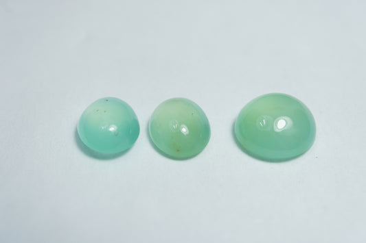 8ct Green Opal cabochon 10x5mm / 10mm / 9.5x8mm / 10x8mm
