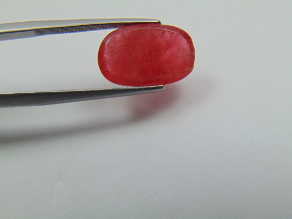 6ct Rhodonite Cabochon 14x9mm