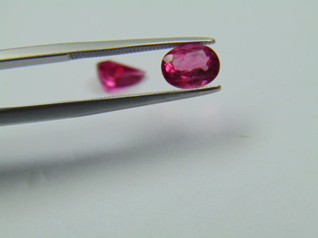 2.15ct Rubellite 7x6mm 8x6mm