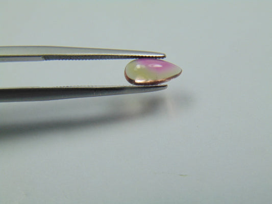 0.88ct Tourmaline Cabochon Bicolor 5.5x4mm
