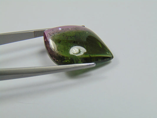 19.50ct Tourmaline Cabochon Bicolor 25x19mm