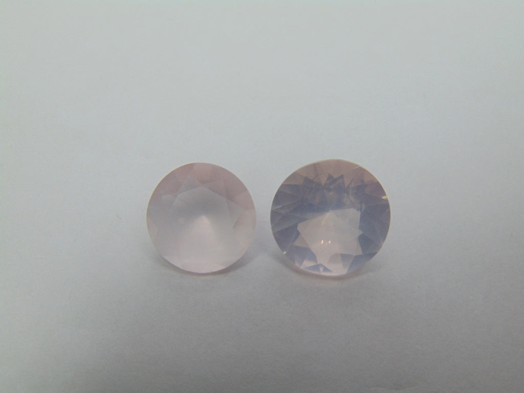 11.50ct Quartz Rose 12mm 13mm