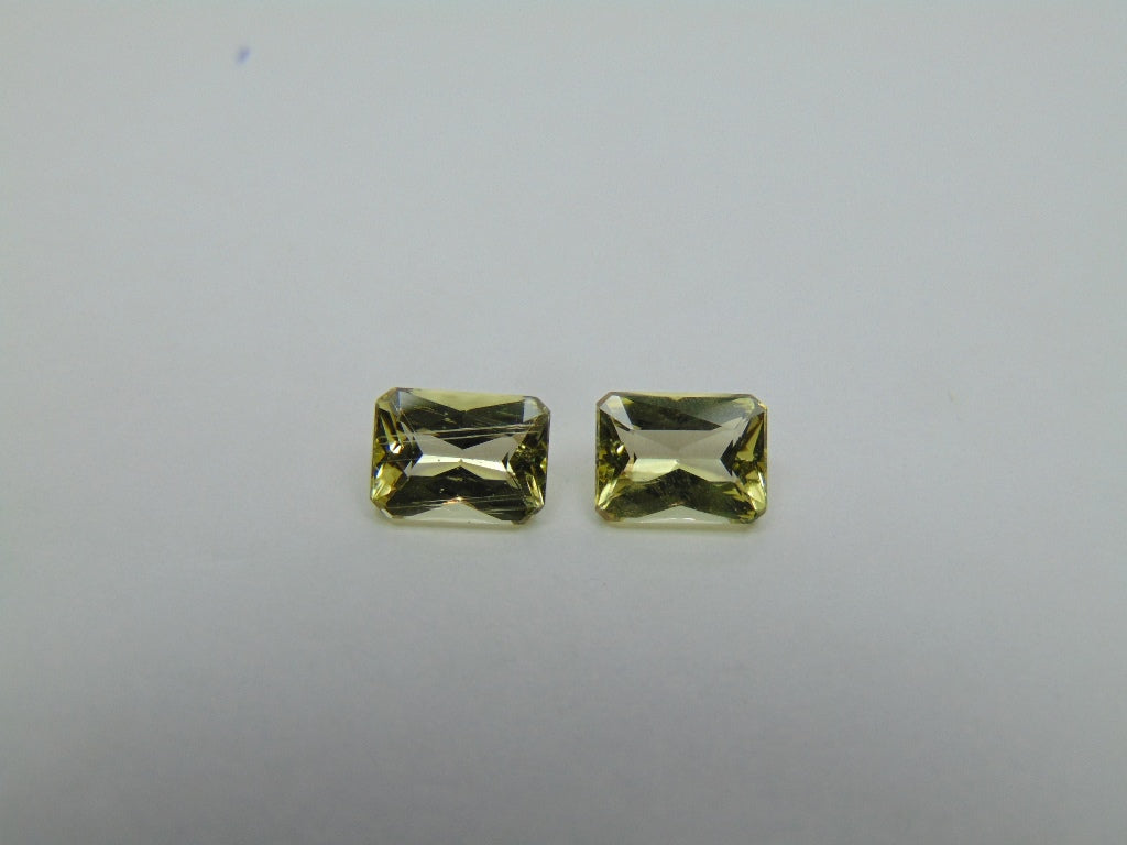 2.85ct Beryl Pair 8x6mm