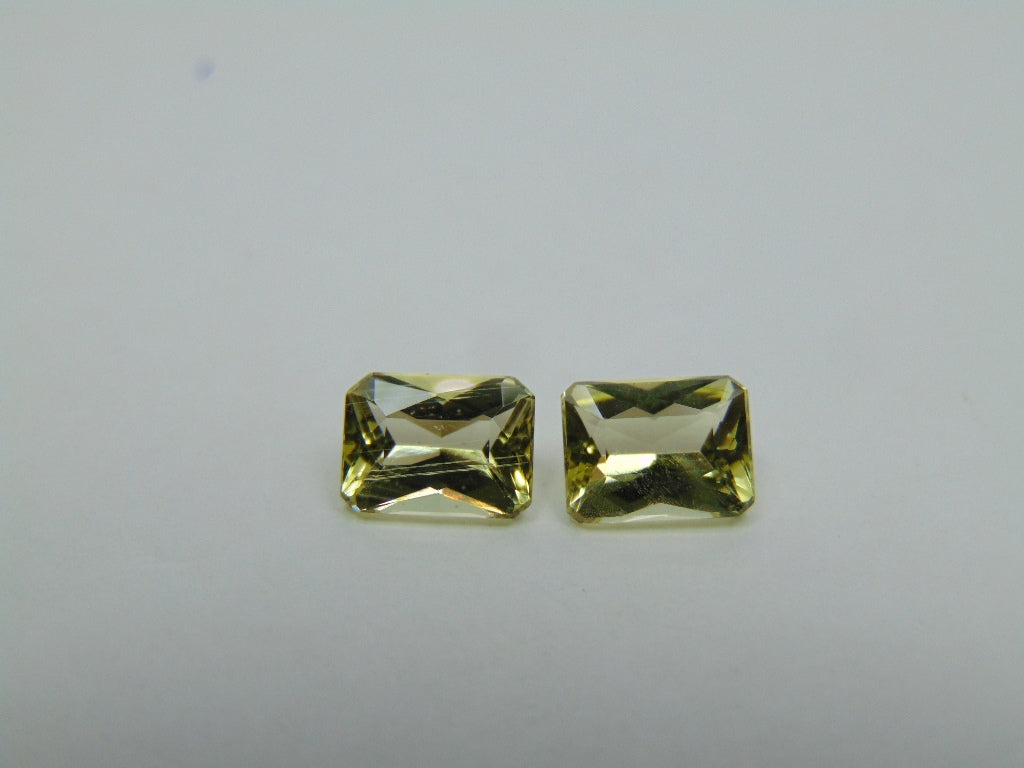 2.85ct Beryl Pair 8x6mm