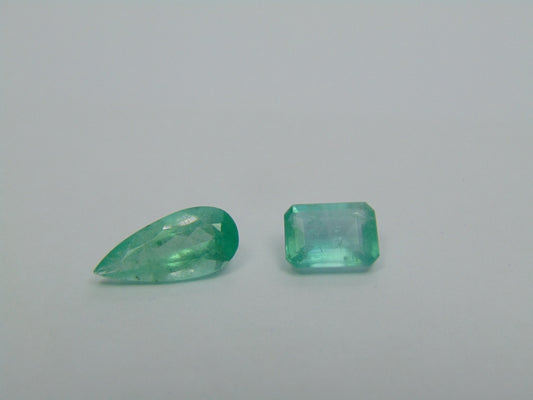 2.40ct Emerald 12x5mm 7x5mm
