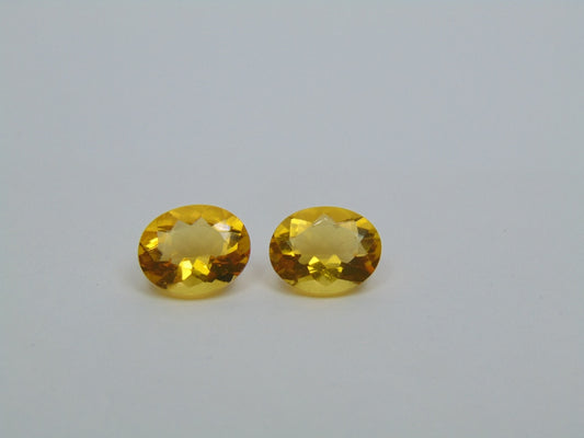 2.90ct Fire Opal Pair 9x7mm