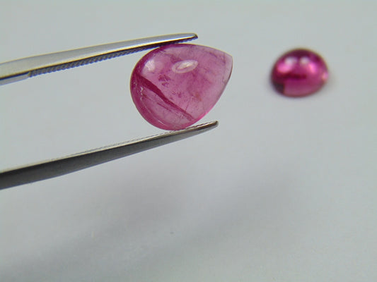 5.50ct Tourmaline Cabochon 12x9mm 8x7mm