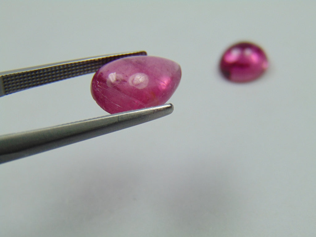 5.50ct Tourmaline Cabochon 12x9mm 8x7mm