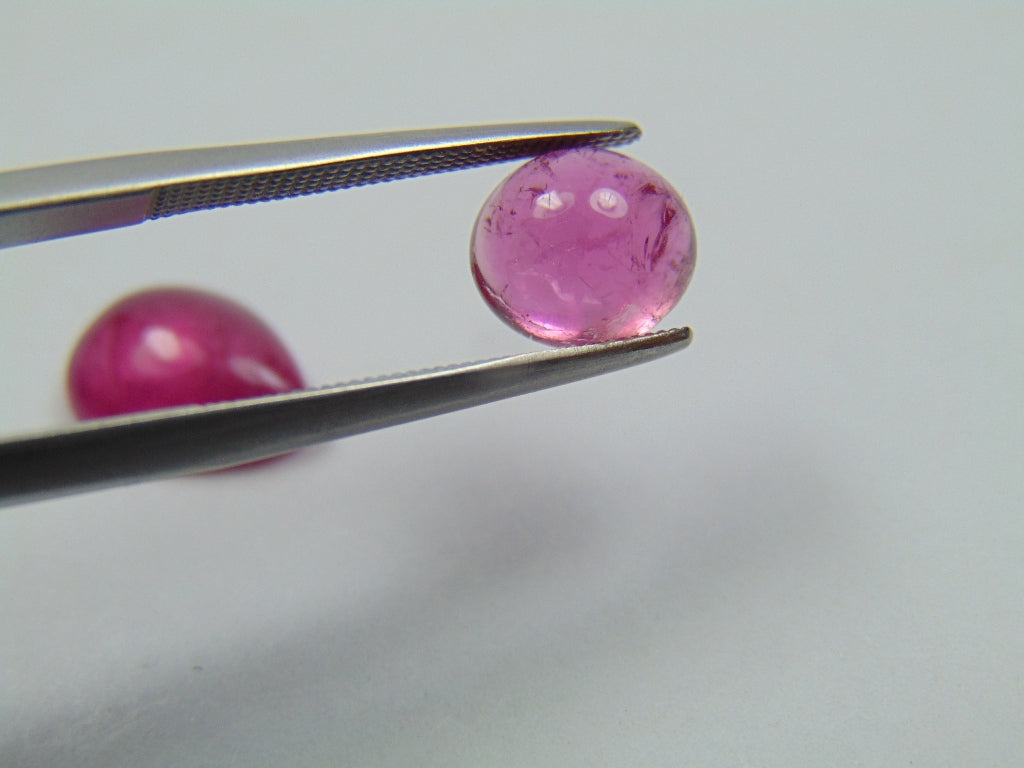 5.50ct Tourmaline Cabochon 12x9mm 8x7mm