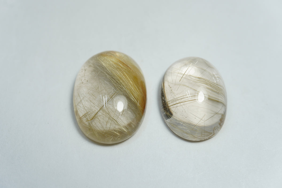 21.38ct Rutile cabochon 16x13mm / 18x14mm