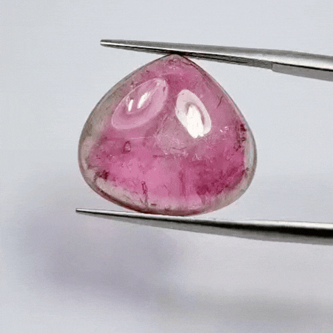 13.98ct Tourmaline Cabochon Bicolor 18x16mm