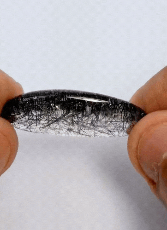 36.35ct Quartz With Inclusion Cabochon 35X17mm