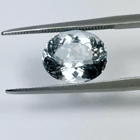 3.28ct Morganite Blue 11x9mm