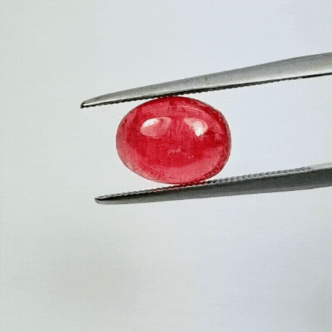 3.20ct Rhodonite Cabochon 10x7mm