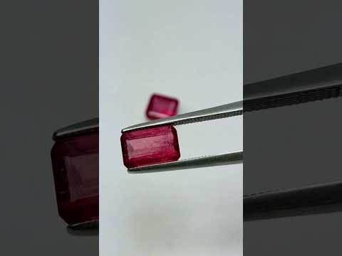 2.89ct Rubellites 8.5x5mm / 6x5.5mm