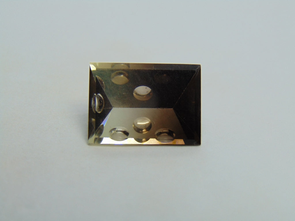 12.30ct Green Gold Bicolor 17x13mm