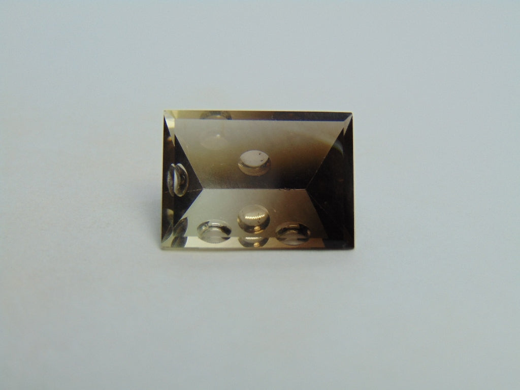12.30ct Green Gold Bicolor 17x13mm