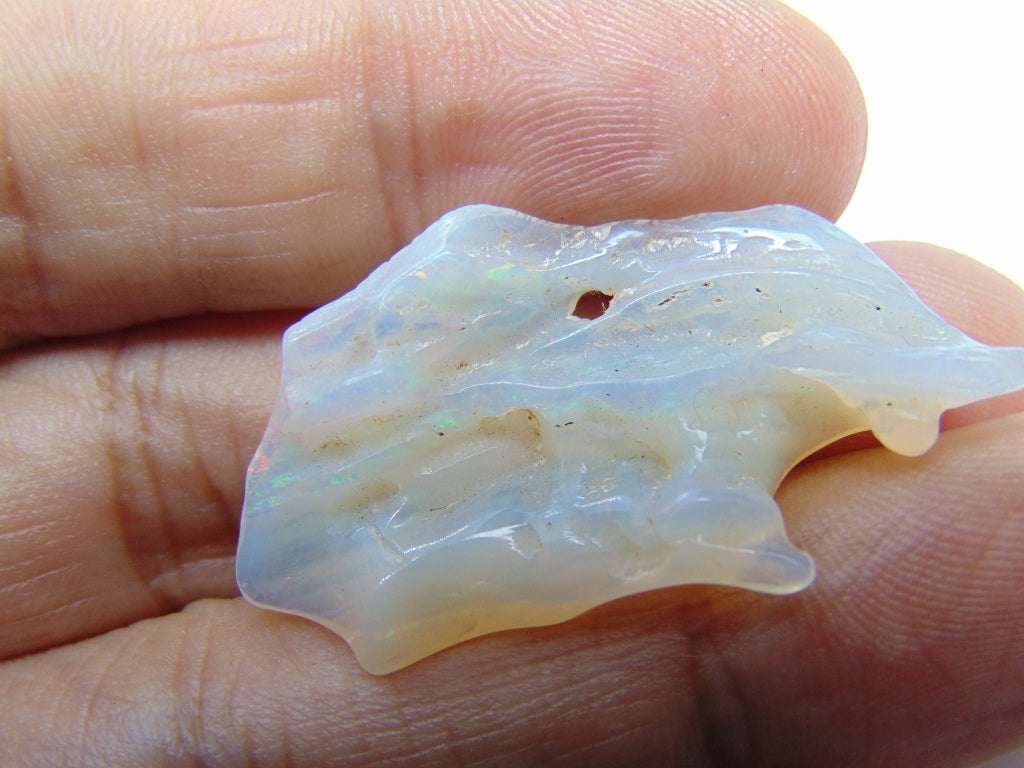 19.10ct Noble Opal Piece Cabochon 29x13mm