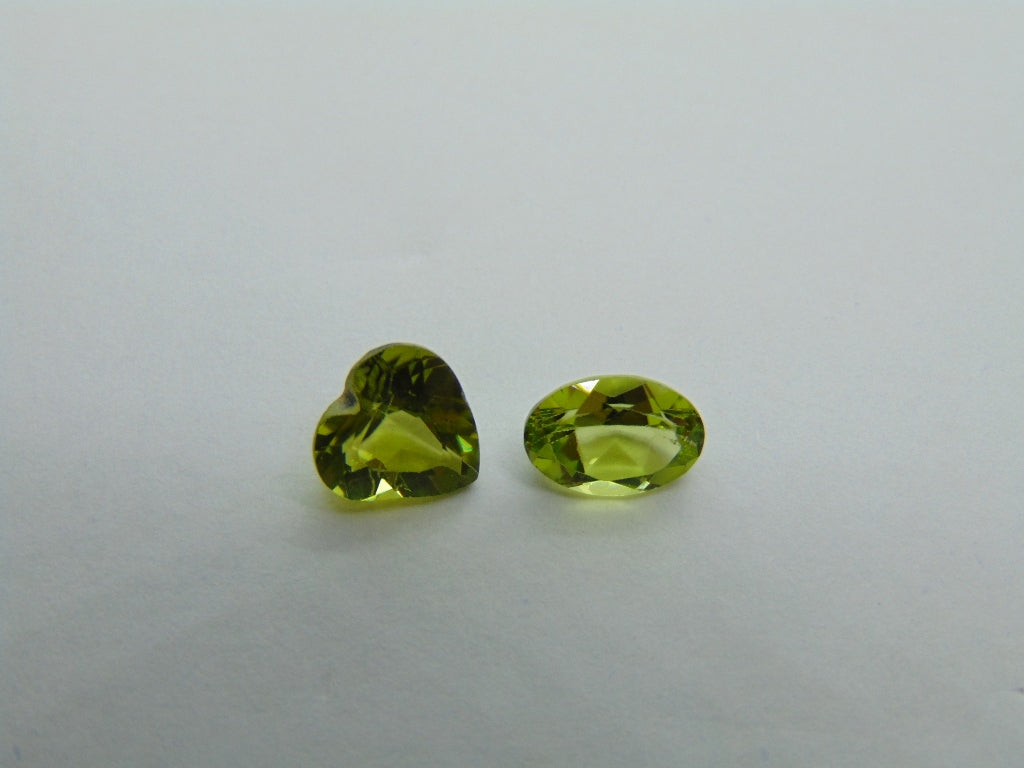 2.10ct Peridot 7mm 7x5mm