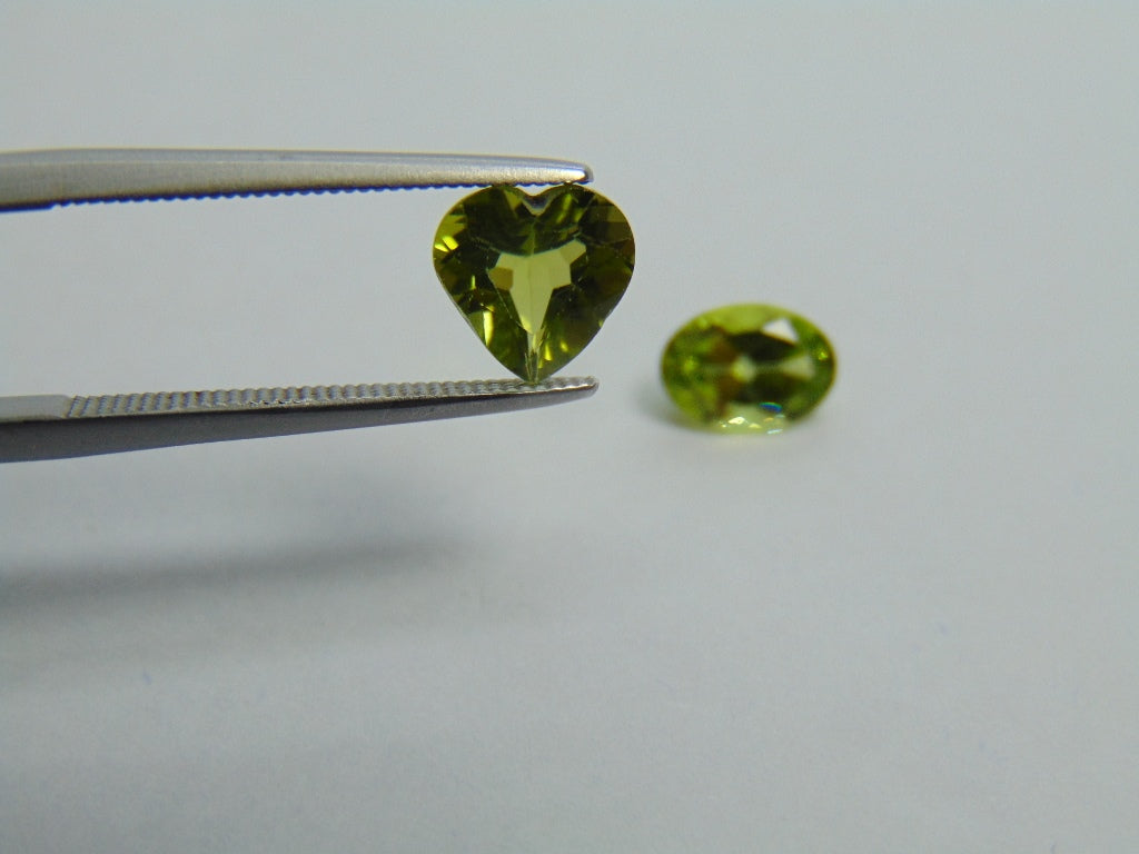2.10ct Peridot 7mm 7x5mm