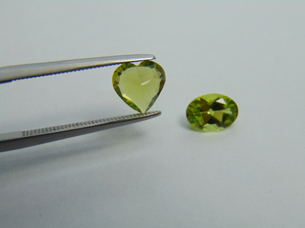 2.10ct Peridot 7mm 7x5mm