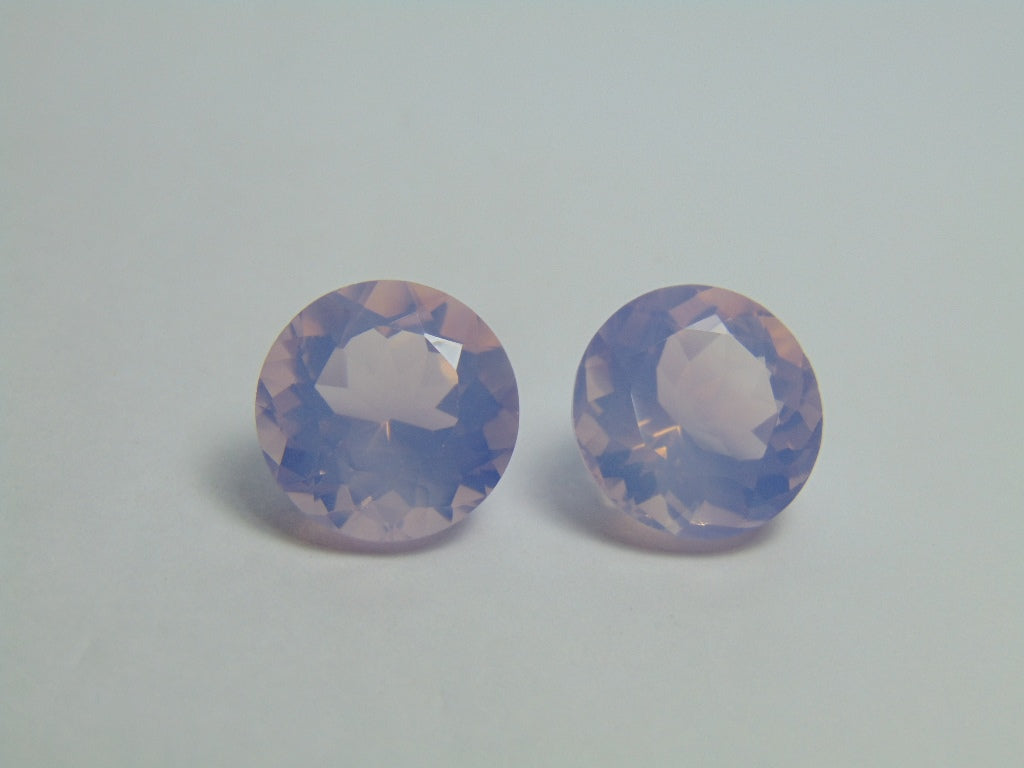 24.60ct Amethyst Lavender Pair 15mm