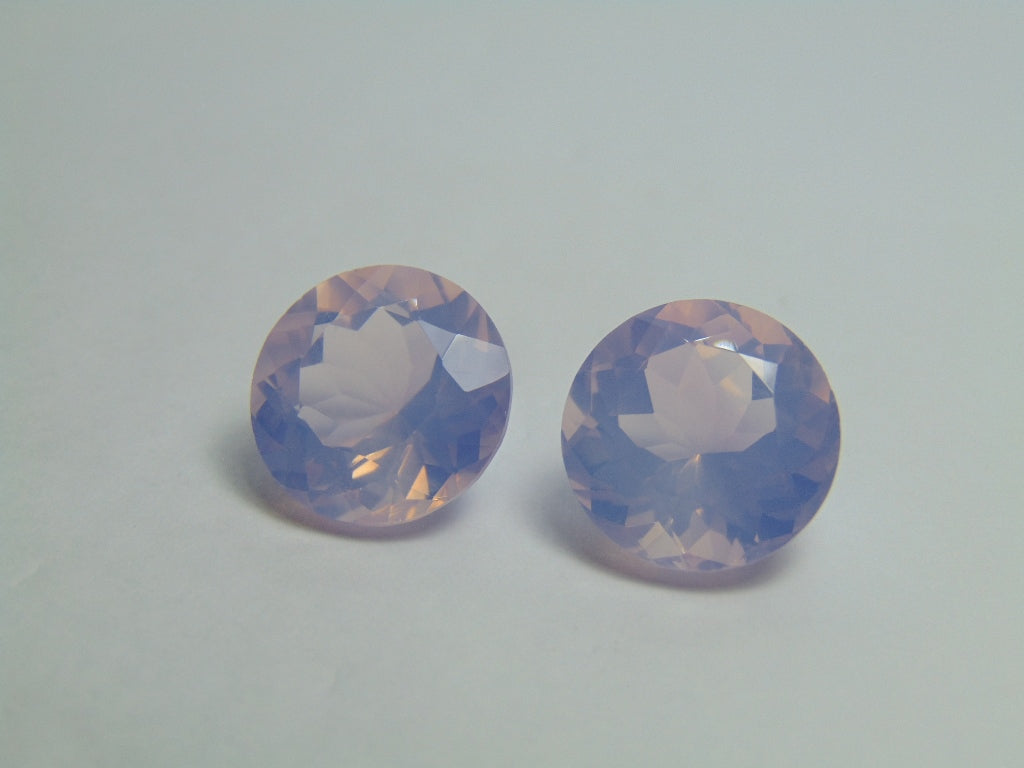 24.60ct Amethyst Lavender Pair 15mm