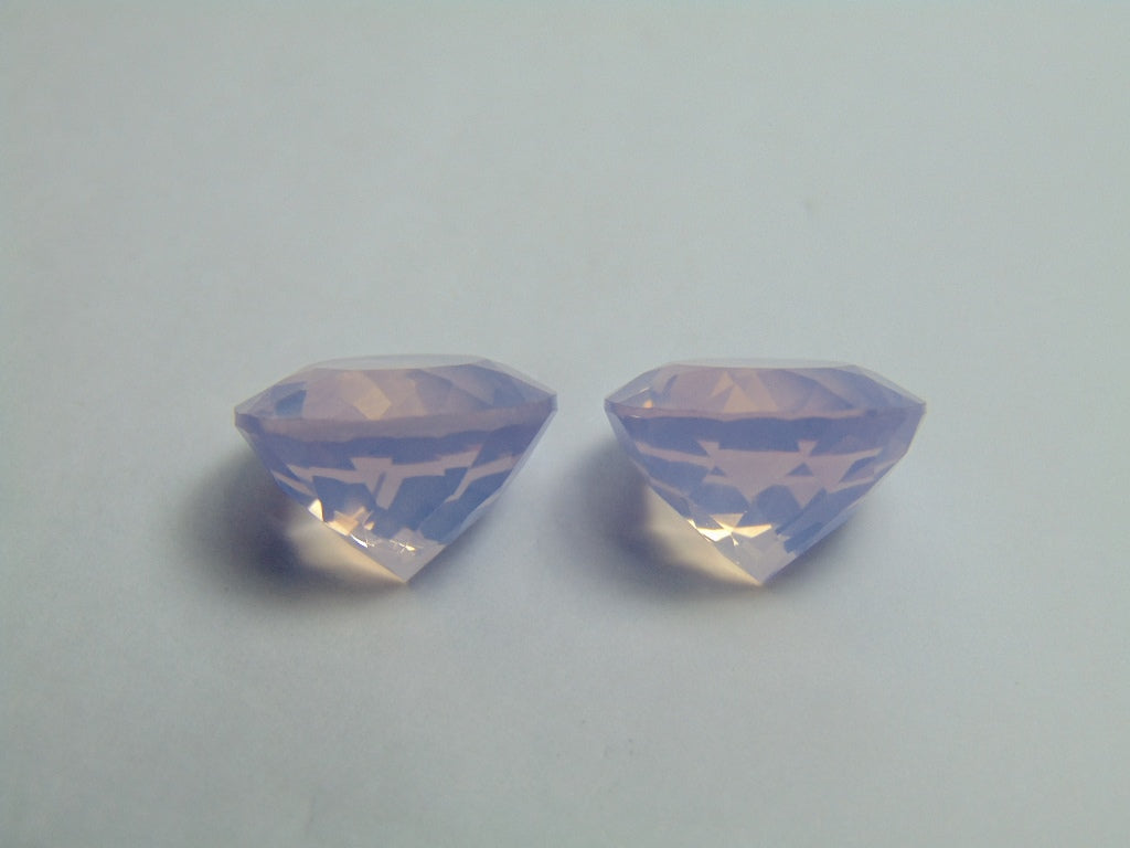 24.60ct Amethyst Lavender Pair 15mm