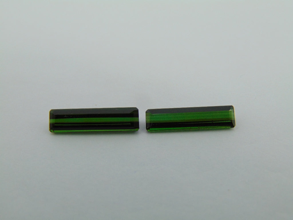 3.70cts Tourmaline Pair 15x14mm