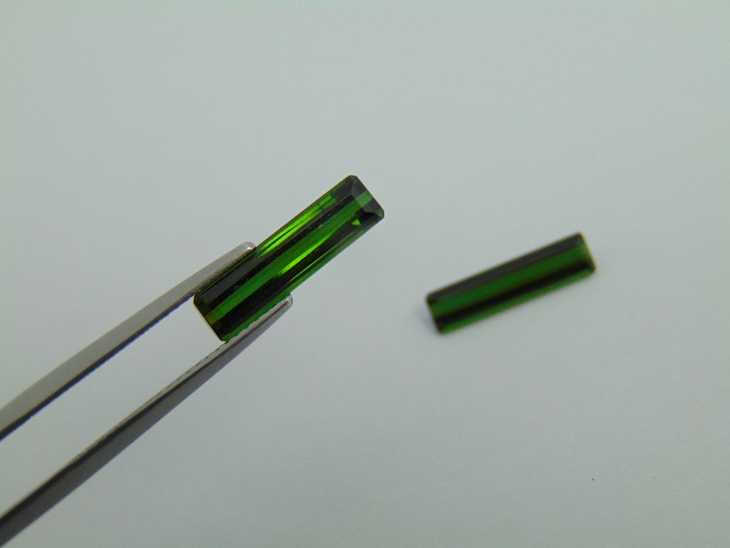 3.70cts Tourmaline Pair 15x14mm