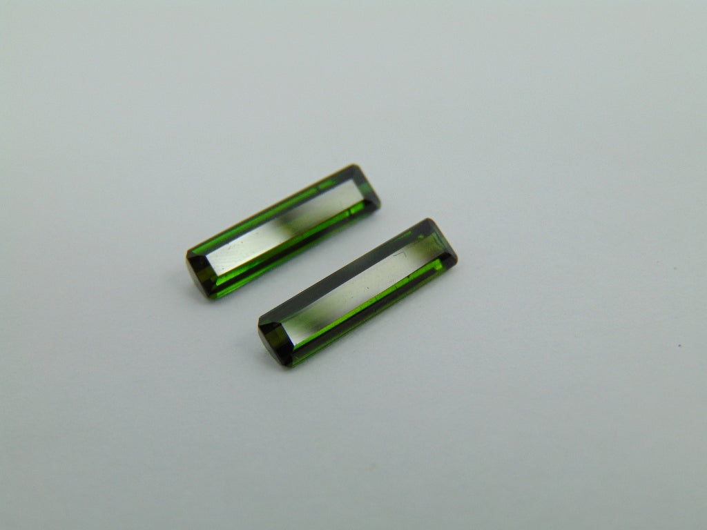 3.70cts Tourmaline Pair 15x14mm