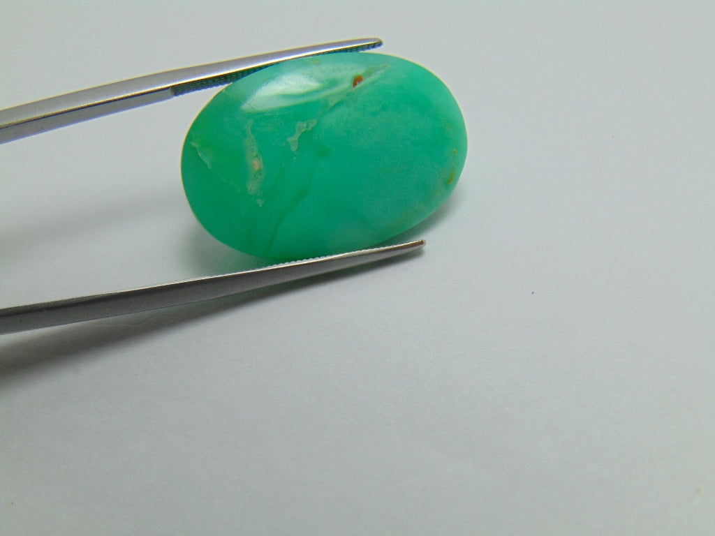 29.80ct Chrysoprase Cabochon 25x16mm