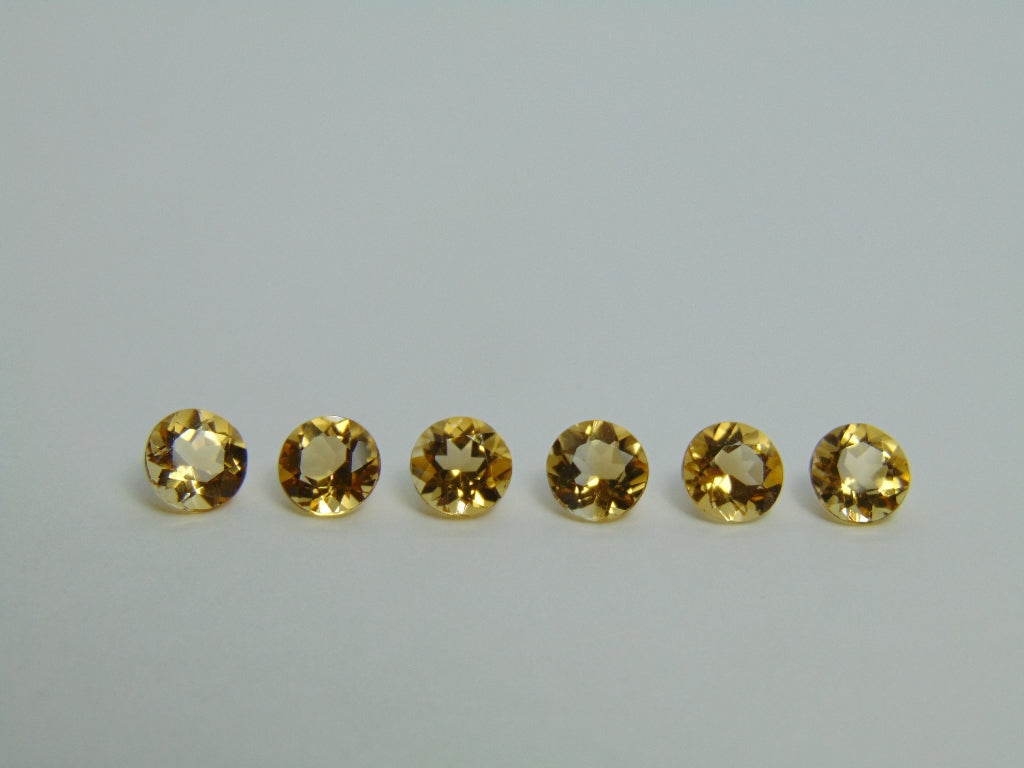 5.95ct Citrine Calibrated 6mm