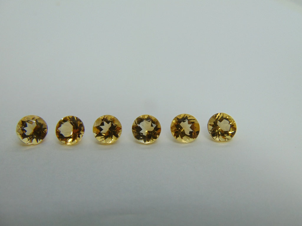 5.95ct Citrine Calibrated 6mm