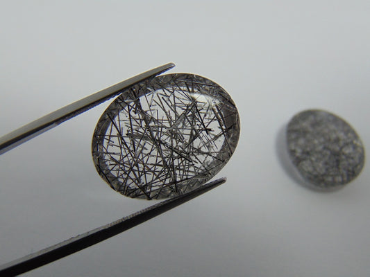 45ct Quartz Inclusion Pair 22x18mm