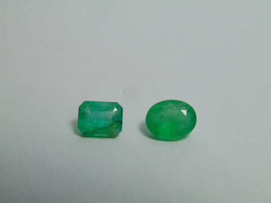 2.85ct Emerald 7x6mm 9x7mm