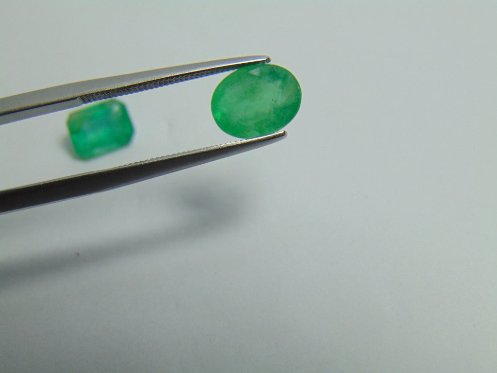 2.85ct Emerald 7x6mm 9x7mm