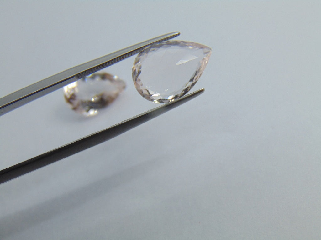 9.65cts Morganite (Pair)