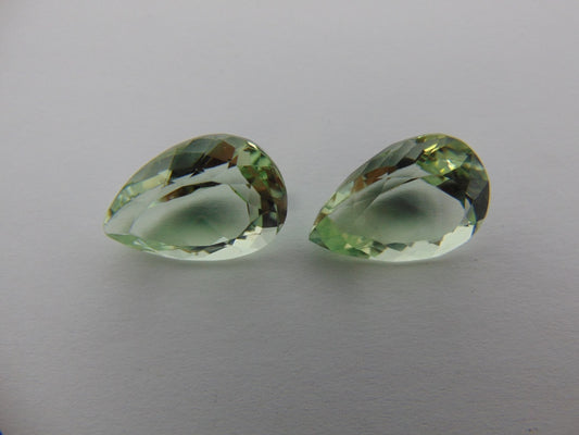 20.80cts Prasiolite (Pair)