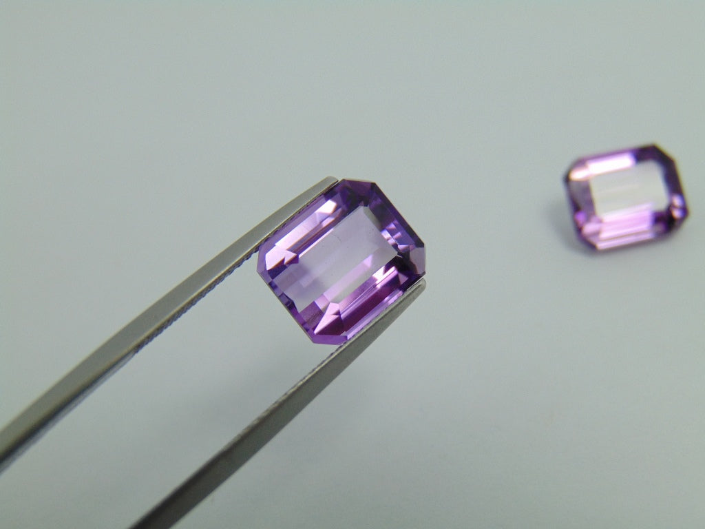 9.60cts Amethyst (Pair)