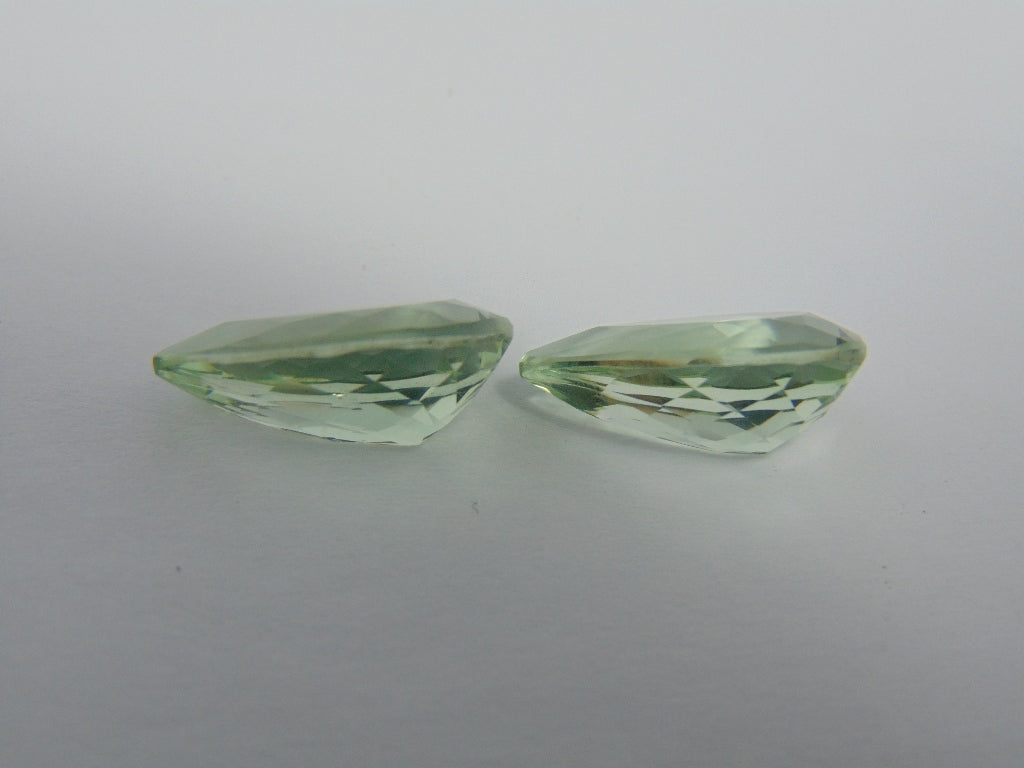 18.80cts Prasiolite (Pair)