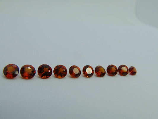 9.85ct Spessartite Calibrated 6mm 5mm