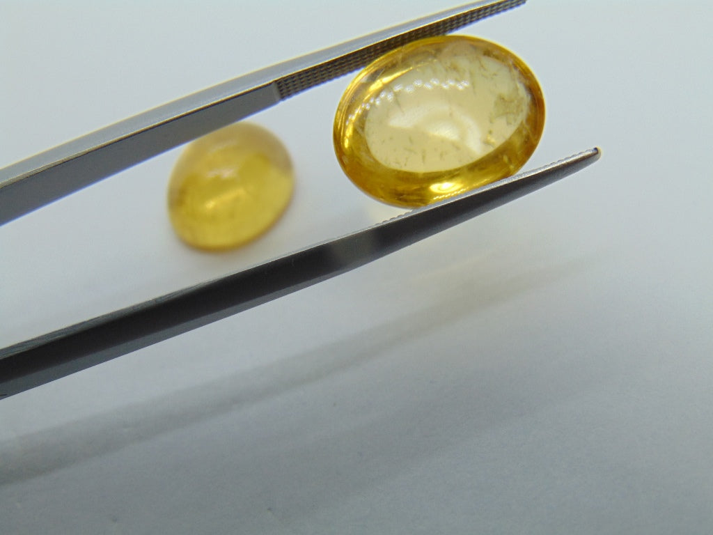 14.10ct Beryl Cabochon 15x11mm 12x10mm