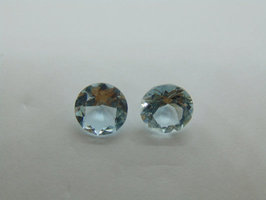 10.60ct Topaz Pair 11mm